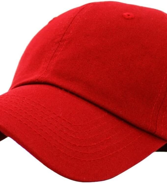 Classic Unisex Cotton Adjustable Low Crown Baseball Cap – Plain Dad Hat