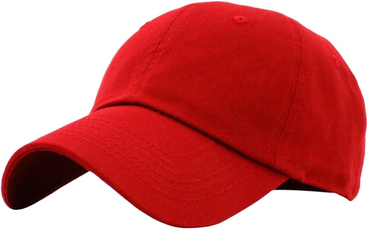 Classic Unisex Cotton Adjustable Low Crown Baseball Cap – Plain Dad Hat