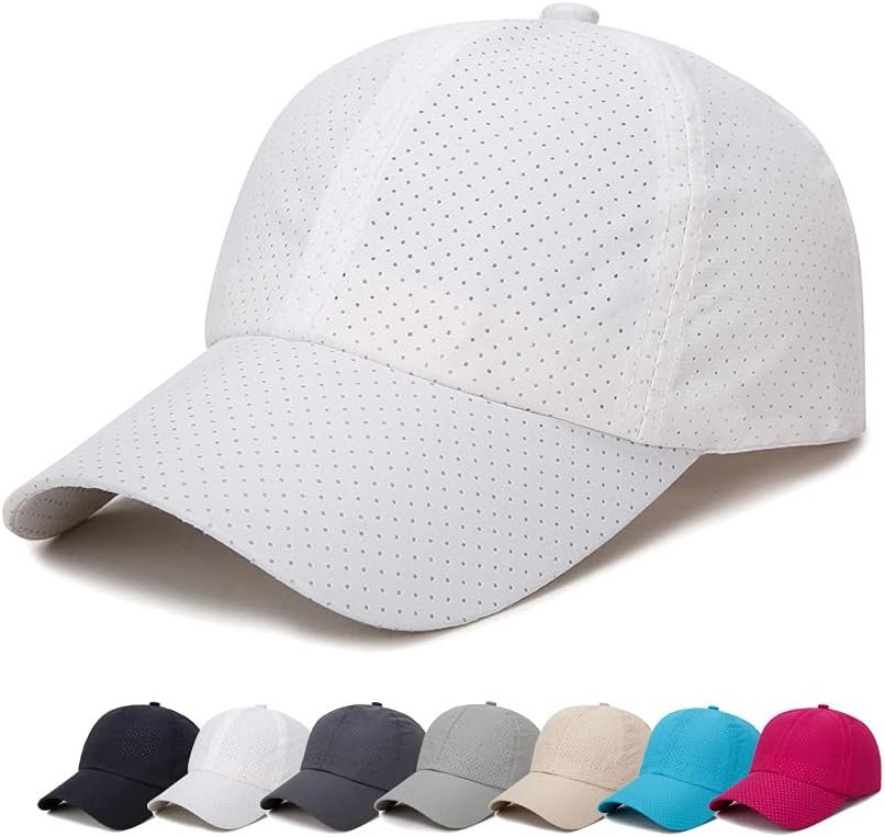 Summer Mesh Baseball Cap Breathable Quick Dry Sports Running Trucker Hat for Men Women