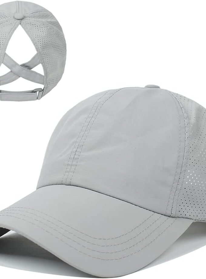 Cross Hat Womens Baseball Cap -Cross Ponytail Hat Baseball Cap