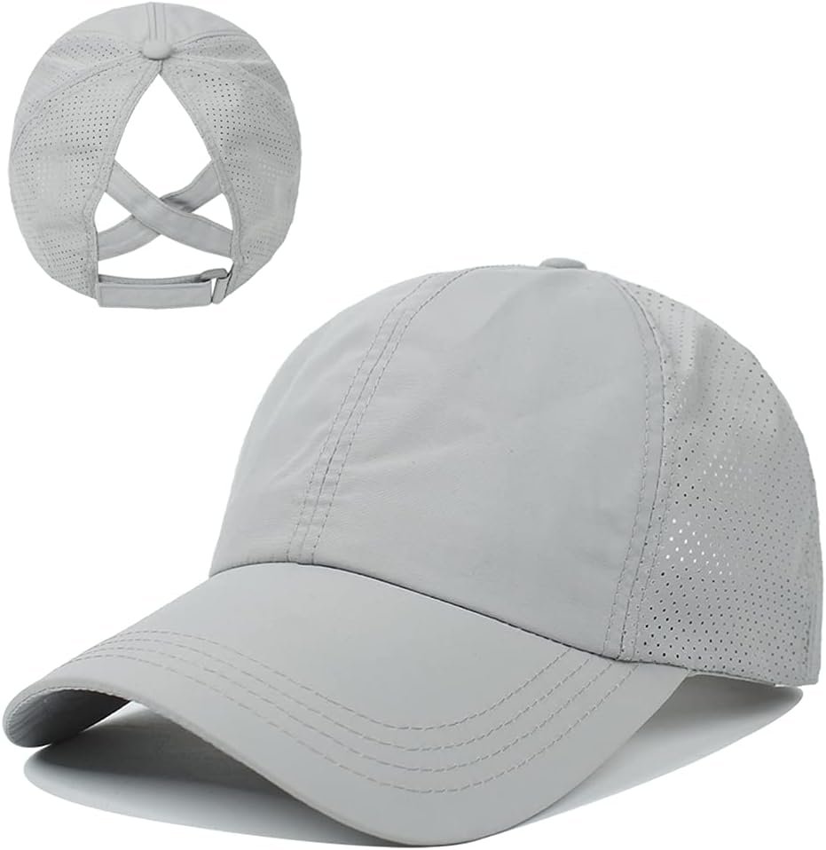 Cross Hat Womens Baseball Cap -Cross Ponytail Hat Baseball Cap