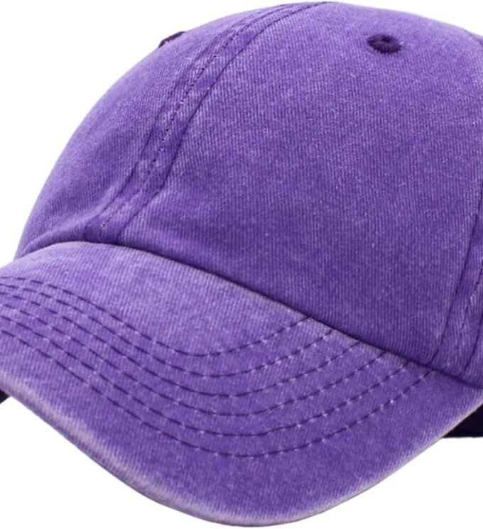 Classic Unisex Cotton Adjustable Low Crown Baseball Cap – Plain Dad Hat