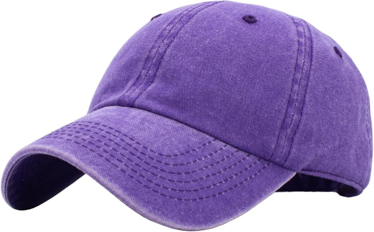 Classic Unisex Cotton Adjustable Low Crown Baseball Cap – Plain Dad Hat