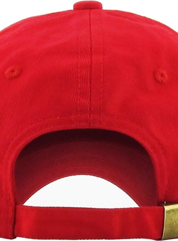 Classic Unisex Cotton Adjustable Low Crown Baseball Cap – Plain Dad Hat