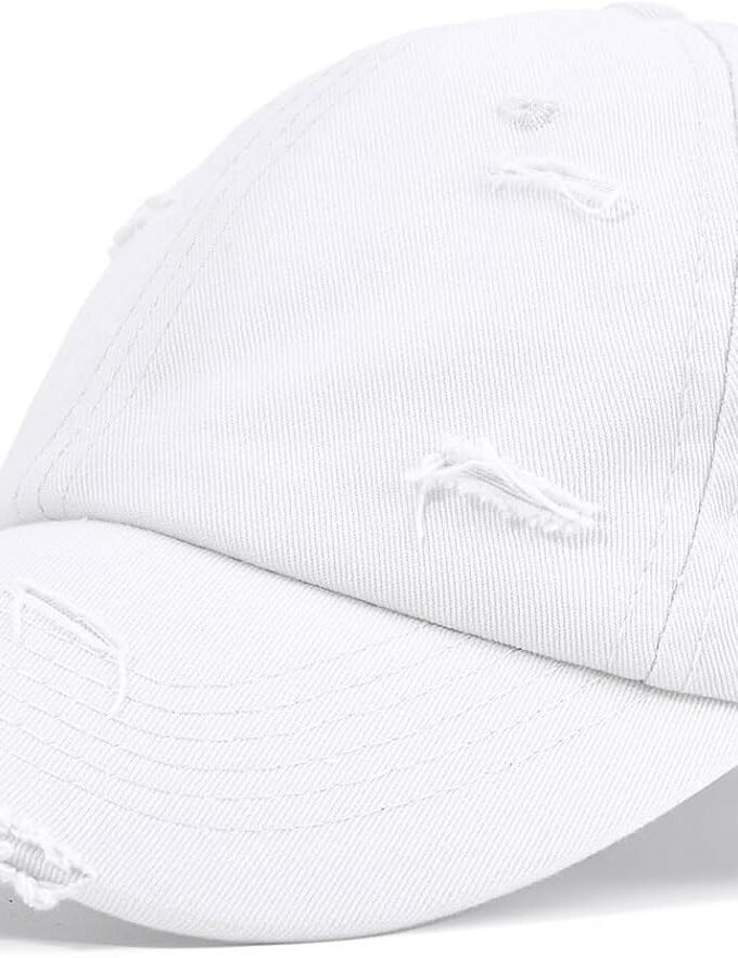 Womens Baseball Caps for Men Baseball Hat Unisex Distressed Cotton Dad Hat Summer Adjustable Golf Runing