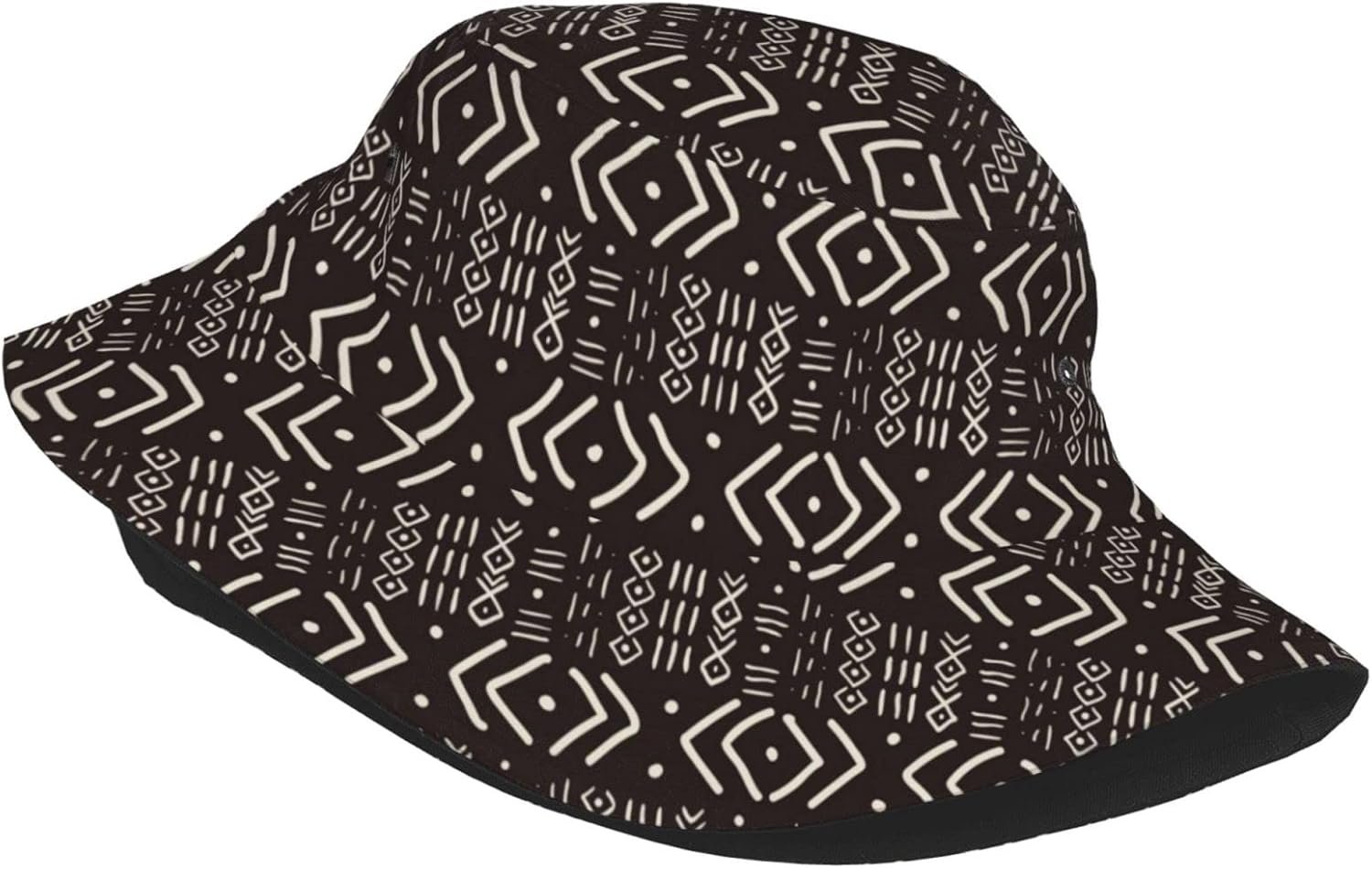 Summer Bucket Hat for Women Men Beach Sun Hat Abstract Fisherman Cap Tribal Hat Travel Outdoor Camping - Image 2