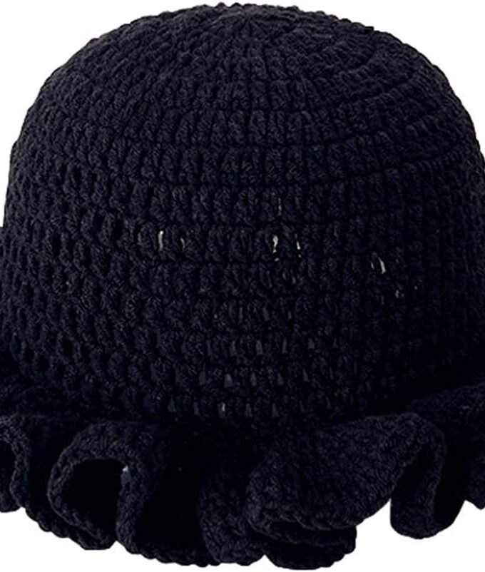 Crochet Bucket Hat for Womens Knitted Hat Trendy Fisherman Hat Foldable Handmade Bucket Cap for Travel Daily Wear