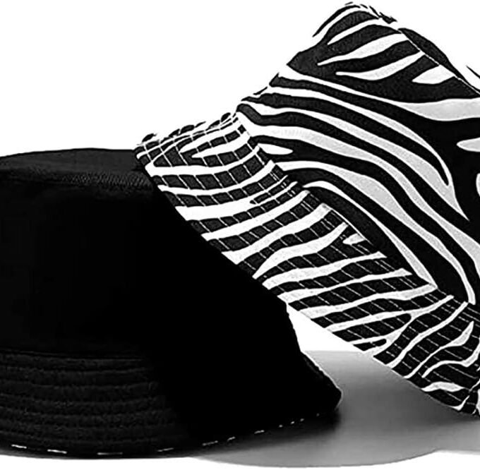 Unisex Bucket Hat Beach Sun Hat Aesthetic Fishing Hat for Men Women Teens, Reversible Double-Side-Wear