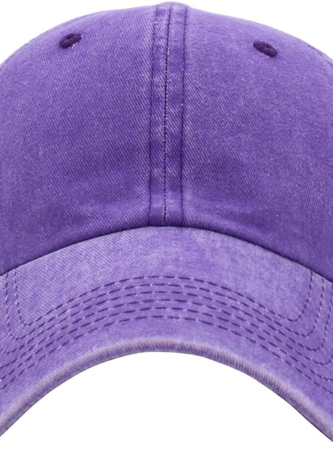 Classic Unisex Cotton Adjustable Low Crown Baseball Cap – Plain Dad Hat
