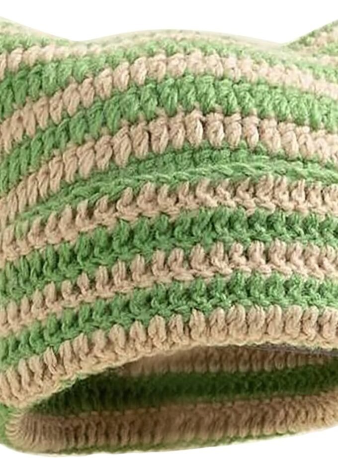 Crochet Hats for Women Cat Ear Knit Hat Vintage Beanie  Accessories Slouchy Beanies for Womens