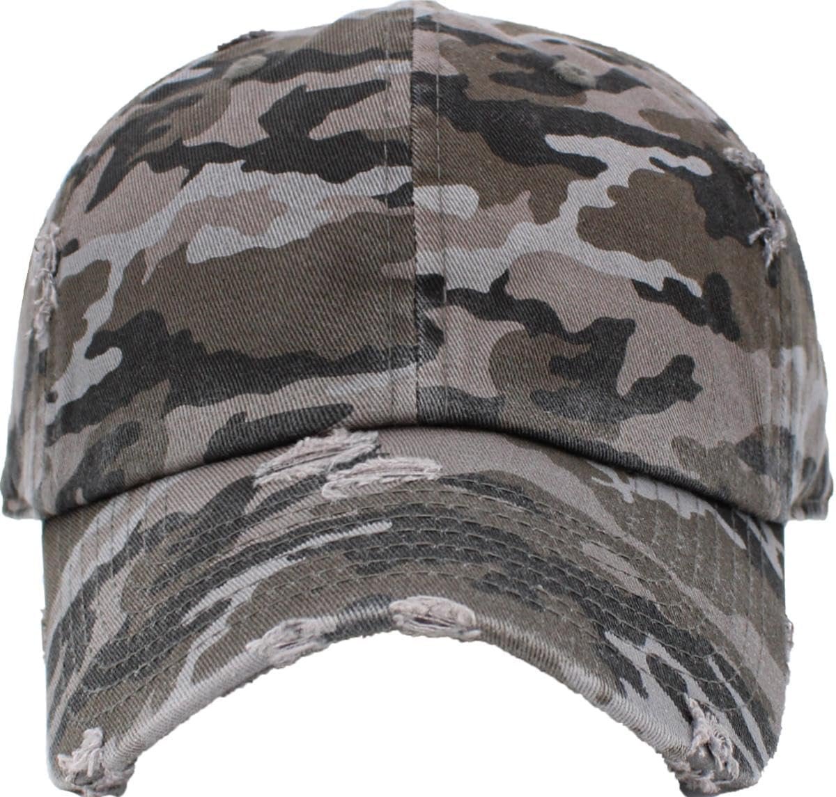 Vintage Washed Distressed Cotton Dad Hat Baseball Cap Adjustable Polo Trucker Unisex Style Headwear - Image 2
