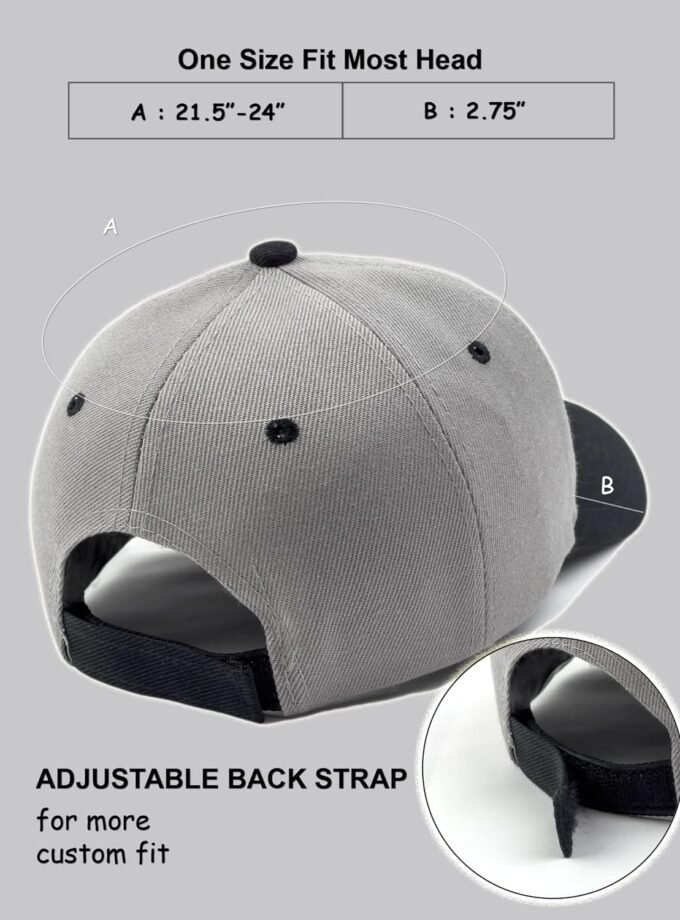Utmost Structured Baseball Cap with Adjustable Closure - Performance Hat for Outdoor Activities